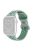 For Apple Watch Series 10 42mm / 9 8 7 41mm / 6 5 4 SE SE (2022) SE (2023) 40mm / 3 2 1 38mm Silicone Watch Band Dual Color, Size: S / M - Light Green / Green