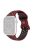 For Apple Watch Series 10 42mm / 9 8 7 41mm / 6 5 4 SE SE (2022) SE (2023) 40mm / 3 2 1 38mm Silicone Watch Band Dual Color, Size: S / M - Wine Red / Black