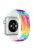 For Apple Watch Series 10 42mm / 9 8 7 41mm / 6 5 4 SE SE (2022) SE (2023) 40mm / 3 2 1 38mm Silicone Watch Band Fadeless Pattern Printed Sport Strap Replacement - Tie-Dyed