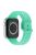 For Apple Watch Series 10 42mm / 9 8 7 41mm / 6 5 4 SE SE (2022) SE (2023) 40mm / 3 2 1 38mm Silicone Watch Band Pin Buckle Wrist Strap Replacement - Light Green