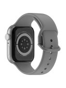 For Apple Watch Series 10 42mm / 9 8 7 41mm / 6 5 4 SE SE (2022) SE (2023) 40mm / 3 2 1 38mm Silicone Watch Band Pin Buckle Wrist Strap Replacement - Light Grey