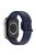 For Apple Watch Series 10 42mm / 9 8 7 41mm / 6 5 4 SE SE (2022) SE (2023) 40mm / 3 2 1 38mm Silicone Watch Band Pin Buckle Wrist Strap Replacement - Midnight Blue