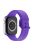 For Apple Watch Series 10 42mm / 9 8 7 41mm / 6 5 4 SE SE (2022) SE (2023) 40mm / 3 2 1 38mm Silicone Watch Band Pin Buckle Wrist Strap Replacement - Purple