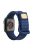 For Apple Watch Series 10 42mm / 9 8 7 41mm / 6 5 4 SE SE (2022) SE (2023) 40mm / 3 2 1 38mm Silicone Watch Band Quick Release Watch Strap Replacement Watchband with Button - Dark Blue