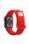 For Apple Watch Series 10 42mm / 9 8 7 41mm / 6 5 4 SE SE (2022) SE (2023) 40mm / 3 2 1 38mm Silicone Watch Band Quick Release Watch Strap Replacement Watchband with Button - Red