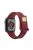 For Apple Watch Series 10 42mm / 9 8 7 41mm / 6 5 4 SE SE (2022) SE (2023) 40mm / 3 2 1 38mm Silicone Watch Band Quick Release Watch Strap Replacement Watchband with Button - Wine Red