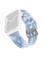 For Apple Watch Series 10 42mm / 9 8 7 41mm / 6 5 4 SE SE (2022) SE (2023) 40mm / 3 2 1 38mm Silicone Watch Band Rainbow Color Watch Strap Quick Release Watchband - Ice Blue