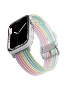 For Apple Watch Series 10 42mm / 9 8 7 41mm / 6 5 4 SE SE (2022) SE (2023) 40mm / 3 2 1 38mm Silicone Watch Band Rainbow Color Watch Strap Quick Release Watchband - Rainbow