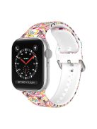 For Apple Watch Series 10 42mm / 9 8 7 41mm / 6 5 4 SE SE (2022) SE (2023) 40mm / 3 2 1 38mm Silicone Watch Strap - Color Cloud