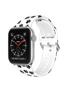 For Apple Watch Series 10 42mm / 9 8 7 41mm / 6 5 4 SE SE (2022) SE (2023) 40mm / 3 2 1 38mm Silicone Watch Strap - Feet Print