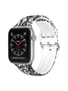 For Apple Watch Series 10 42mm / 9 8 7 41mm / 6 5 4 SE SE (2022) SE (2023) 40mm / 3 2 1 38mm Silicone Watch Strap - Lace