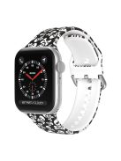 For Apple Watch Series 10 42mm / 9 8 7 41mm / 6 5 4 SE SE (2022) SE (2023) 40mm / 3 2 1 38mm Silicone Watch Strap - Skull