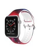 For Apple Watch Series 10 42mm / 9 8 7 41mm / 6 5 4 SE SE (2022) SE (2023) 40mm / 3 2 1 38mm Silicone Watch Strap - Starry Sky