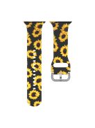 For Apple Watch Series 10 42mm / 9 8 7 41mm / 6 5 4 SE SE (2022) SE (2023) 40mm / 3 2 1 38mm Silicone Watch Strap - Sunflower