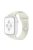 For Apple Watch Series 10 42mm / 9 8 7 41mm / 6 5 4 SE SE (2022) SE (2023) 40mm / 3 2 1 38mm Smart Watch Silicone Strap Watchband Replacement with Double Buttons Buckle, Size L - Antique White