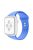 For Apple Watch Series 10 42mm / 9 8 7 41mm / 6 5 4 SE SE (2022) SE (2023) 40mm / 3 2 1 38mm Smart Watch Silicone Strap Watchband Replacement with Double Buttons Buckle, Size L - Baby Blue