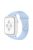 For Apple Watch Series 10 42mm / 9 8 7 41mm / 6 5 4 SE SE (2022) SE (2023) 40mm / 3 2 1 38mm Smart Watch Silicone Strap Watchband Replacement with Double Buttons Buckle, Size L - Blue Purple