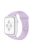 For Apple Watch Series 10 42mm / 9 8 7 41mm / 6 5 4 SE SE (2022) SE (2023) 40mm / 3 2 1 38mm Smart Watch Silicone Strap Watchband Replacement with Double Buttons Buckle, Size L - Light Purple