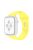 For Apple Watch Series 10 42mm / 9 8 7 41mm / 6 5 4 SE SE (2022) SE (2023) 40mm / 3 2 1 38mm Smart Watch Silicone Strap Watchband Replacement with Double Buttons Buckle, Size L - Light Yellow