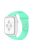 For Apple Watch Series 10 42mm / 9 8 7 41mm / 6 5 4 SE SE (2022) SE (2023) 40mm / 3 2 1 38mm Smart Watch Silicone Strap Watchband Replacement with Double Buttons Buckle, Size L - Mint Green