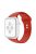 For Apple Watch Series 10 42mm / 9 8 7 41mm / 6 5 4 SE SE (2022) SE (2023) 40mm / 3 2 1 38mm Smart Watch Silicone Strap Watchband Replacement with Double Buttons Buckle, Size L - Red