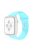 For Apple Watch Series 10 42mm / 9 8 7 41mm / 6 5 4 SE SE (2022) SE (2023) 40mm / 3 2 1 38mm Smart Watch Silicone Strap Watchband Replacement with Double Buttons Buckle, Size L - Sky Blue