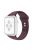 For Apple Watch Series 10 42mm / 9 8 7 41mm / 6 5 4 SE SE (2022) SE (2023) 40mm / 3 2 1 38mm Smart Watch Silicone Strap Watchband Replacement with Double Buttons Buckle, Size L - Wine Red