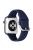 For Apple Watch Series 10 42mm / 9 8 7 41mm / 6 5 4 SE SE (2022) SE (2023) 40mm / 3 2 1 38mm Soft Silicone Watch Band Adjustable Wrist Strap with Silver Pin Buckle - Navy Blue