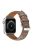 For Apple Watch Series 10 42mm / 9 8 7 41mm / 6 5 4 SE SE (2022) SE (2023) 40mm / 3 2 1 38mm Square Imprinted Texture Genuine Leather Replacement Strap Wrist Band - Grey