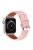 For Apple Watch Series 10 42mm / 9 8 7 41mm / 6 5 4 SE SE (2022) SE (2023) 40mm / 3 2 1 38mm Square Imprinted Texture Genuine Leather Replacement Strap Wrist Band - Pink