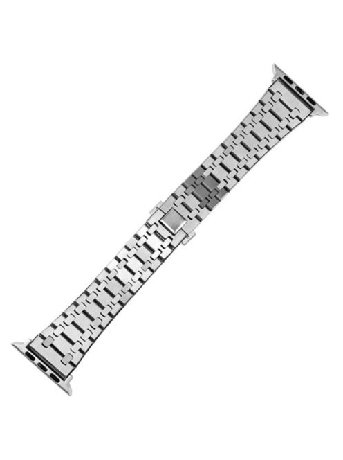 For Apple Watch Series 10 42mm / 9 8 7 41mm / 6 5 4 SE SE (2022) SE (2023) 40mm / 3 2 1 38mm Stainless Steel Durable Smart Watch Band Wrist Strap - Silver