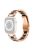 For Apple Watch Series 10 42mm / 9 8 7 41mm / 6 5 4 SE SE (2022) SE (2023) 40mm / 3 2 1 38mm Stainless Steel Watch Band Bling Rhinestone Resin Bracelet Strap Replacement - Rose Gold / Black