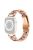 For Apple Watch Series 10 42mm / 9 8 7 41mm / 6 5 4 SE SE (2022) SE (2023) 40mm / 3 2 1 38mm Stainless Steel Watch Band Bling Rhinestone Resin Bracelet Strap Replacement - Rose Gold / Black Pink Mix