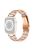 For Apple Watch Series 10 42mm / 9 8 7 41mm / 6 5 4 SE SE (2022) SE (2023) 40mm / 3 2 1 38mm Stainless Steel Watch Band Bling Rhinestone Resin Bracelet Strap Replacement - Rose Gold / Pink Mix