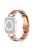 For Apple Watch Series 10 42mm / 9 8 7 41mm / 6 5 4 SE SE (2022) SE (2023) 40mm / 3 2 1 38mm Stainless Steel Watch Band Bling Rhinestone Resin Bracelet Strap Replacement - Rose Gold / Purple Green Mix