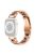 For Apple Watch Series 10 42mm / 9 8 7 41mm / 6 5 4 SE SE (2022) SE (2023) 40mm / 3 2 1 38mm Stainless Steel Watch Band Bling Rhinestone Resin Bracelet Strap Replacement - Rose Gold / Tortoiseshell Color