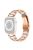 For Apple Watch Series 10 42mm / 9 8 7 41mm / 6 5 4 SE SE (2022) SE (2023) 40mm / 3 2 1 38mm Stainless Steel Watch Band Bling Rhinestone Resin Bracelet Strap Replacement - Rose Gold / White