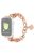 For Apple Watch Series 10 42mm / 9 8 7 41mm / 6 5 4 SE SE (2022) SE (2023) 40mm / 3 2 1 38mm Stainless Steel Watch Strap Replacement Bracelet with Pendant - Rose Gold