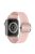 For Apple Watch Series 10 42mm / 9 8 7 41mm / 6 5 4 SE SE (2022) SE (2023) 40mm / 3 2 1 38mm Stitching Watch Strap Glitter Nylon Wrist Band with Rhinestone Decor Buckle - Pink