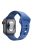 For Apple Watch Series 10 42mm / 9 8 7 41mm / 6 5 4 SE SE (2022) SE (2023) 40mm / 3 2 1 38mm Stripe Design Silicone Smartwatch Band Replacement Wrist Strap - Blue