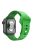 For Apple Watch Series 10 42mm / 9 8 7 41mm / 6 5 4 SE SE (2022) SE (2023) 40mm / 3 2 1 38mm Stripe Design Silicone Smartwatch Band Replacement Wrist Strap - Green