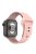 For Apple Watch Series 10 42mm / 9 8 7 41mm / 6 5 4 SE SE (2022) SE (2023) 40mm / 3 2 1 38mm Stripe Design Silicone Smartwatch Band Replacement Wrist Strap - Pink