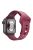 For Apple Watch Series 10 42mm / 9 8 7 41mm / 6 5 4 SE SE (2022) SE (2023) 40mm / 3 2 1 38mm Stripe Design Silicone Smartwatch Band Replacement Wrist Strap - Wine Red