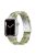 For Apple Watch Series 10 42mm / 9 8 7 41mm / 6 5 4 SE SE (2022) SE (2023) 40mm / 3 2 1 38mm Stylish 3 Beads Resin Strap Replacement Smart Watch Band - Green / White