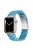 For Apple Watch Series 10 42mm / 9 8 7 41mm / 6 5 4 SE SE (2022) SE (2023) 40mm / 3 2 1 38mm Stylish 3 Beads Resin Strap Replacement Smart Watch Band - Marble Blue