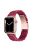 For Apple Watch Series 10 42mm / 9 8 7 41mm / 6 5 4 SE SE (2022) SE (2023) 40mm / 3 2 1 38mm Stylish 3 Beads Resin Strap Replacement Smart Watch Band - Marble Red