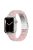 For Apple Watch Series 10 42mm / 9 8 7 41mm / 6 5 4 SE SE (2022) SE (2023) 40mm / 3 2 1 38mm Stylish 3 Beads Resin Strap Replacement Smart Watch Band - Pink