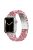 For Apple Watch Series 10 42mm / 9 8 7 41mm / 6 5 4 SE SE (2022) SE (2023) 40mm / 3 2 1 38mm Stylish 3 Beads Resin Strap Replacement Smart Watch Band - Pink / White