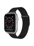 For Apple Watch Series 10 42mm / 9 8 7 41mm / 6 5 4 SE SE (2022) SE (2023) 40mm / 3 2 1 38mm Stylish Milanese Fine Mesh Metal Smart Watch Band Wrist Strap with Mini Buckle - Black