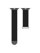 For Apple Watch Series 10 42mm / 9 8 7 41mm / 6 5 4 SE SE (2022) SE (2023) 40mm / 3 2 1 38mm Stylish Milanese Fine Mesh Metal Smart Watch Band Wrist Strap with Mini Buckle - Black